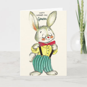 Vintage Grandpa-Vatertagskarte Karte