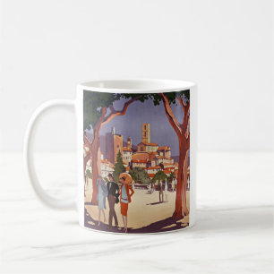 Vintage Grasse Sommer Kunst Kaffeetasse