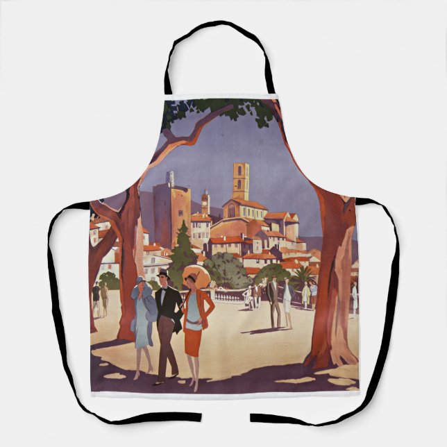 Vintage Grasse Sommer Kunst Schürze (Vorderseite)