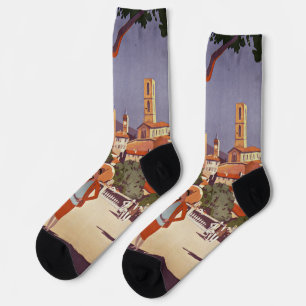 Vintage Grasse Sommer Kunst Socken
