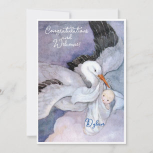 Vintage-Gratulation zur Geburt eines neuen Babys -