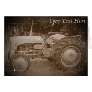 Vintage Grau massey fergison Traktor Foto sepia