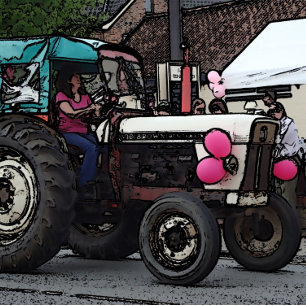 Vintage grauer Massey-Fergison-Traktor  Puzzle
