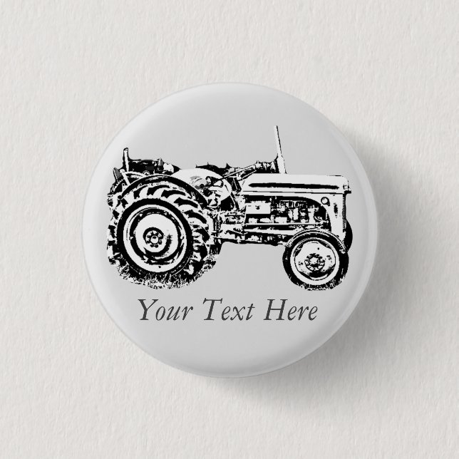 Vintage Grauschnecke Button (Vorderseite)