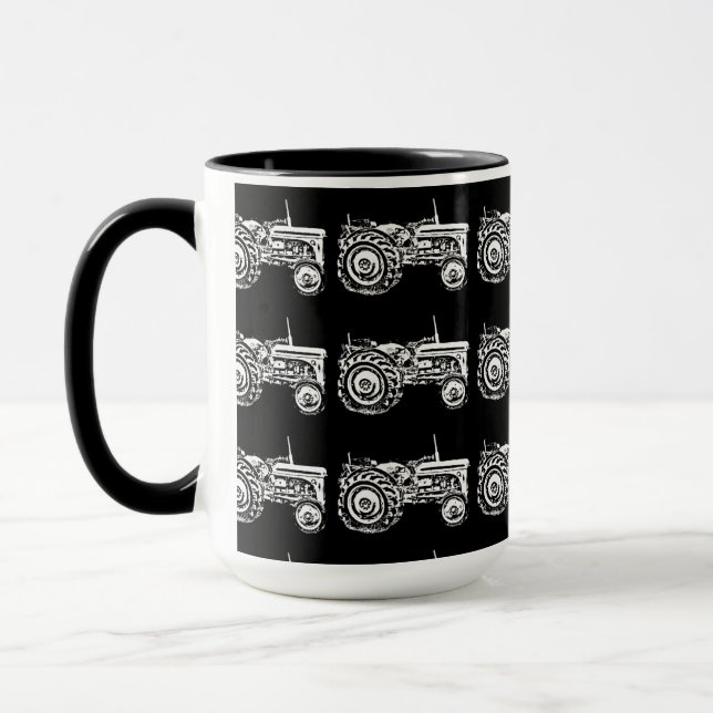 Vintage Grauschnecke-Zugmaschine für Tee Kaffeemas Tasse (Links)