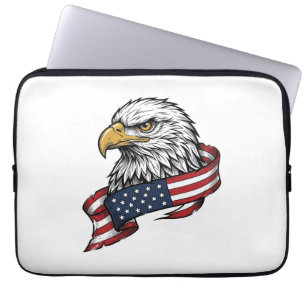 Vintage graviertes Adler patriotisches Shirts Desi Laptopschutzhülle