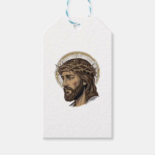 Vintage graviertes Crown of Thorns Portrait-Shirt_ Geschenkanhänger
