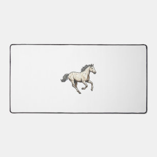 Vintage graviertes laufendes Appaloosa-Pferd Desig Schreibtischunterlage