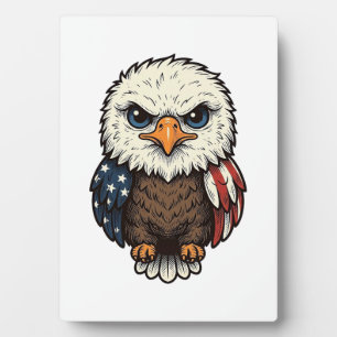 Vintage graviertes patriotisches Baby-Adler-Shirt_ Fotoplatte