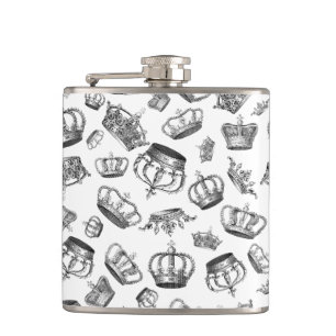 Vintage Gravur Flachmann