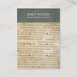 VINTAGE GRAY OLD NEWSPAPER 3 STUDIERENDE ANMELDUNG VISITENKARTE