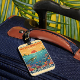 Vintage Great Barrier Reef Australien Gepäckanhänger