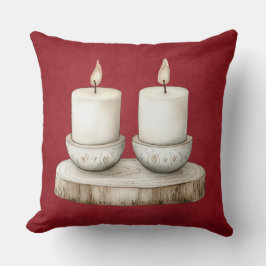 Vintage Green Christmas Throw Pillow Kissen