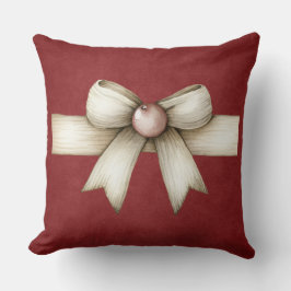 Vintage Green Christmas Throw Pillow Kissen