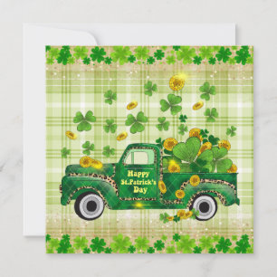 Vintage Green St. Patrick's Delight Feiertagskarte