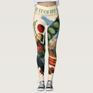 Vintage Greenbelt Art Leggings