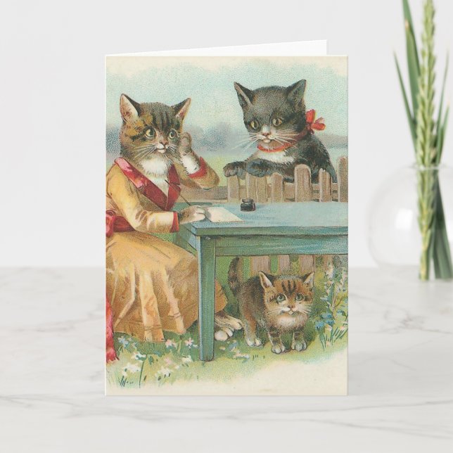 Vintage Greeting Card Karte (Vorderseite)