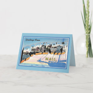 Vintage Greetings from Rockport Massachusetts Karte