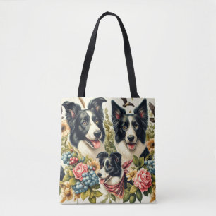 Vintage Grenz-Collie-Illustration