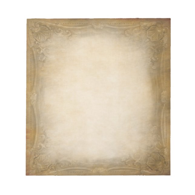 Vintage Grenze Notizblock (Vorderseite)