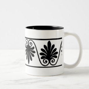 Vintage Grenze Zweifarbige Tasse