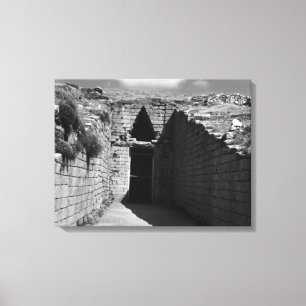 Vintage Griechenland Athen Mykene Agamemnon Grab Leinwanddruck