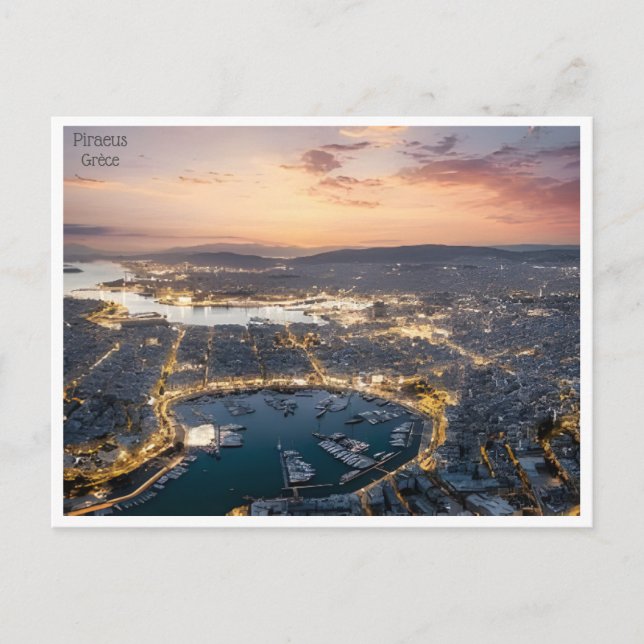 Vintage Griechenland Piraeus le pirée Grèce Preus Postkarte (Vorderseite)