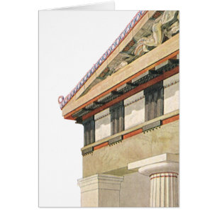 Vintage griechische Architektur, Athena-Tempel