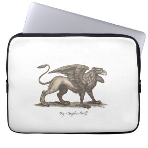Vintage griffin (gryphus greiff) Abbildung. Laptopschutzhülle