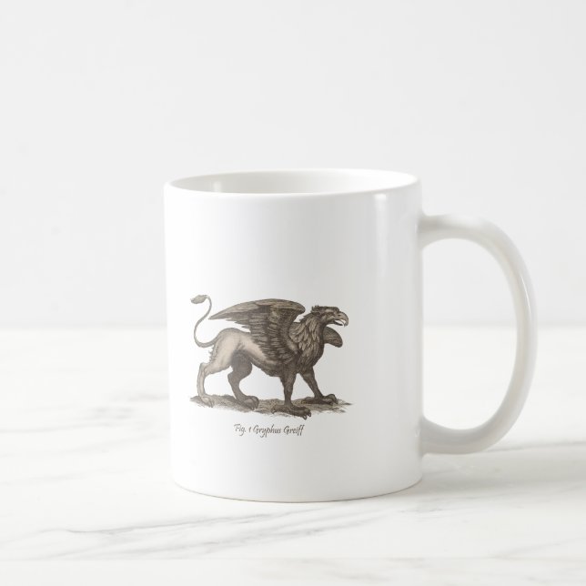Vintage griffin (gryphus greiff) Abbildung. Tasse (Rechts)