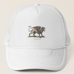 Vintage griffin (gryphus greiff) Abbildung. Truckerkappe