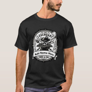 Vintage Grill Meister Personalisierter Name BBQ Ra T-Shirt