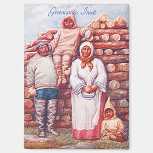 " Vintage grönländische Inuit" Magnet