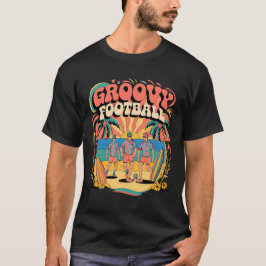 Vintage Groovy Football Beach-Fun Retro Sportswear T-Shirt
