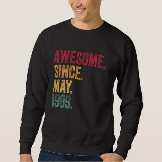 Vintage - Großartig seit Mai 1989 36. Geburtstag 3 Sweatshirt