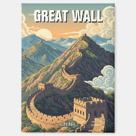 Vintage große Mauer der China Magnet