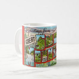 Vintage Große Rauchgebirge Kaffeetasse
