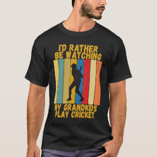 Vintage Großeltern Rather Watch Grandkids Cricke T-Shirt