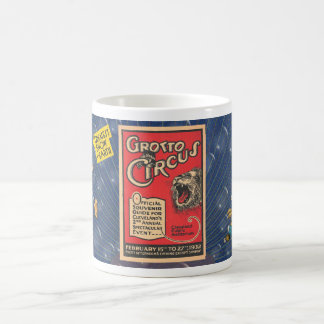 VINTAGE "GROTTO CIRCUS"-ILLUSTRATIONEN KAFFEETASSE