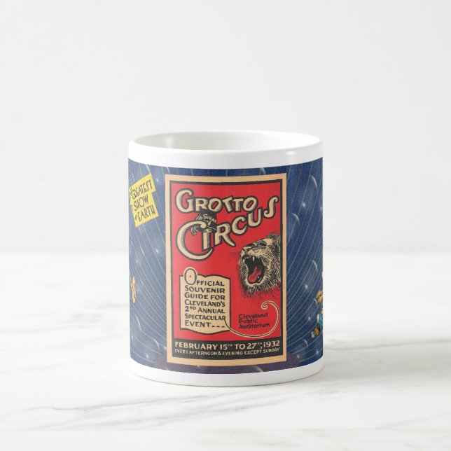 VINTAGE "GROTTO CIRCUS"-ILLUSTRATIONEN KAFFEETASSE (Mittel)