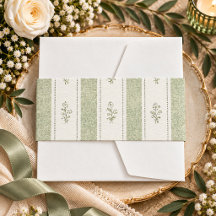 Vintage-Grün Floral Elegant Salbeigrüne Hochzeit