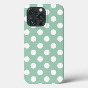 Vintage Grün, Große Punkte iPhone-Hülle Case-Mate iPhone Hülle