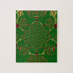 Vintage Grün Puzzle