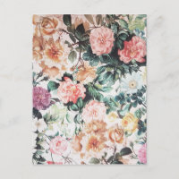 Vintage, grün rosa gelbe Aquarellfarben Rose blume