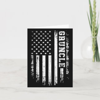 Vintage Gruncle Amerikanische Flagge 4. Juli USA Karte