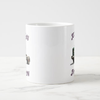 Vintage-Gründer-LKW – Retro-Illustration eines Tru Jumbo-Tasse