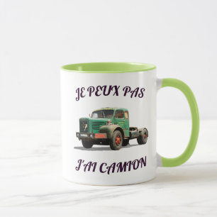 Vintage-Gründer-LKW – Retro-Illustration eines Tru Tasse