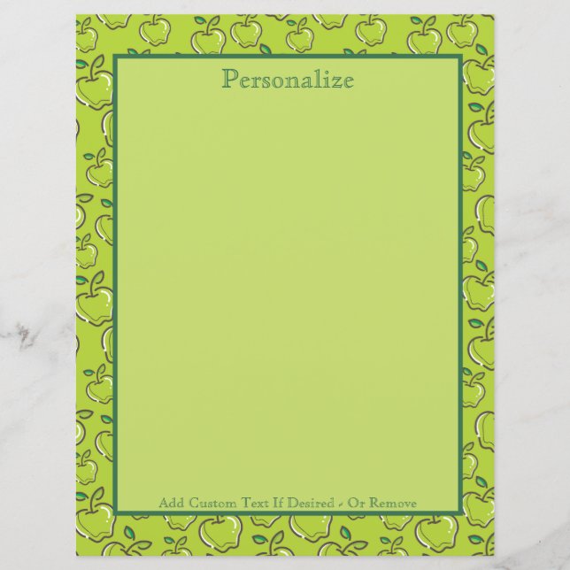 Vintage Grüne Äpfel Orchard personalisieren (Vorderseite)