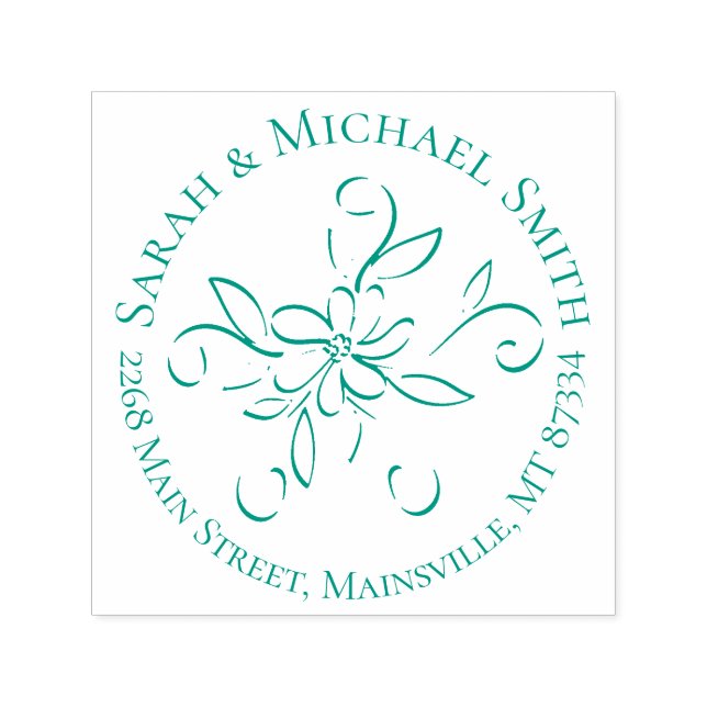 Vintage Grüne Geburtsankündigung Geschlecht neutra Permastempel (Design)