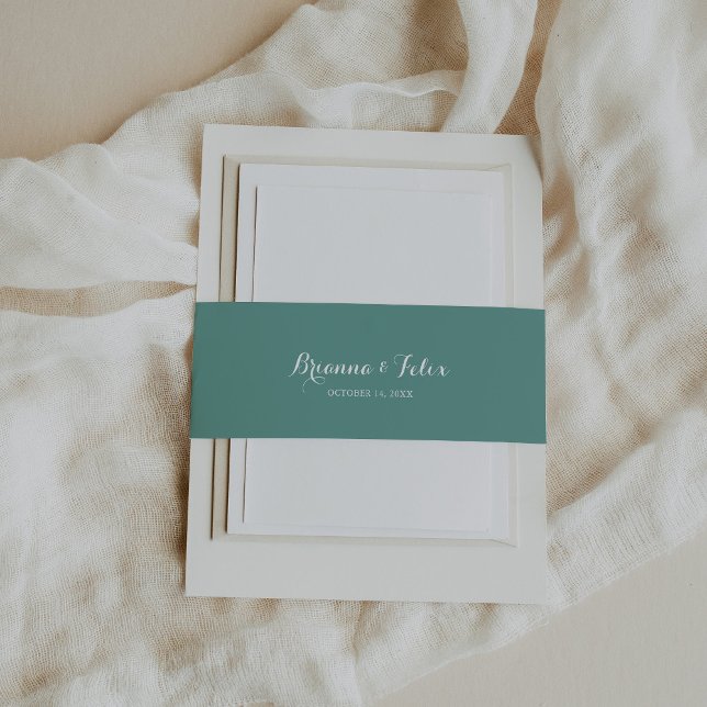 Vintage Grüne Hochzeit Einladungsbanderole (Von Creator hochgeladen)